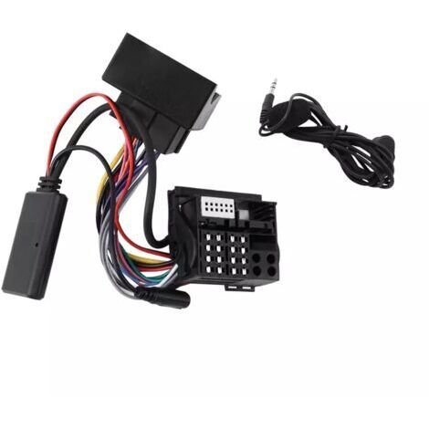 Bluetooth-Autoradio-Musik-AUX-Kabeladapter-Freisprecheinrichtungs-Kabelsatz für BMW E60 E63 E90 E91, praktisches Schwarz (1/5)
