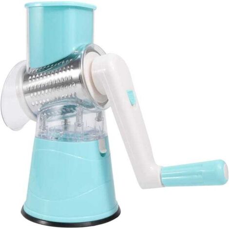Multifunktionales Gemüsemesser, Hobel, manuelle Reibe für Kartoffeln, Karotten und Gurken, Küchenutensil mit Saugnapffuß. (1/5)