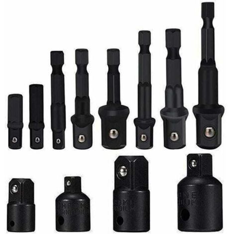 (8-teiliges Set) Ratschen- und Steckschlüsseladapter, Steckschlüsseladapter-Set, Innensechskantschlüssel-Adapter-Set (1/5)