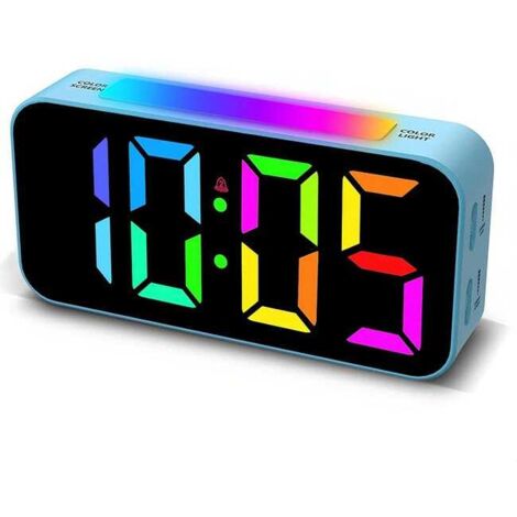 Digitaler Wecker fürs Schlafzimmer, Lautstärke einstellbar, 12/24-Stunden-Anzeige, Helligkeitsregelung und Schlummerfunktion (1/5)