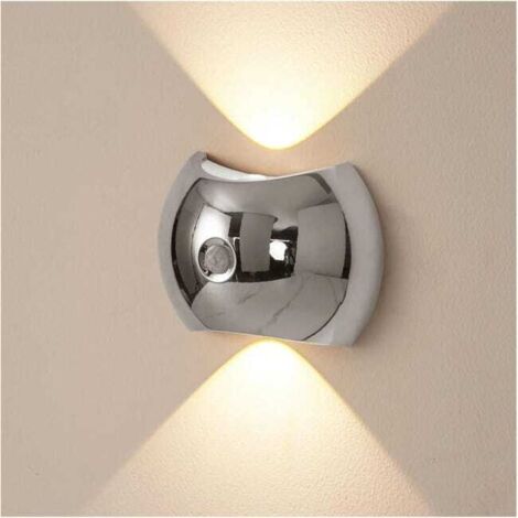 1 Intelligente Wandleuchte mit Sensor, USB-Flurleuchte, einstellbares Nachtlicht, Garten- und Terrassenbeleuchtung, silberfarben. (1/5)