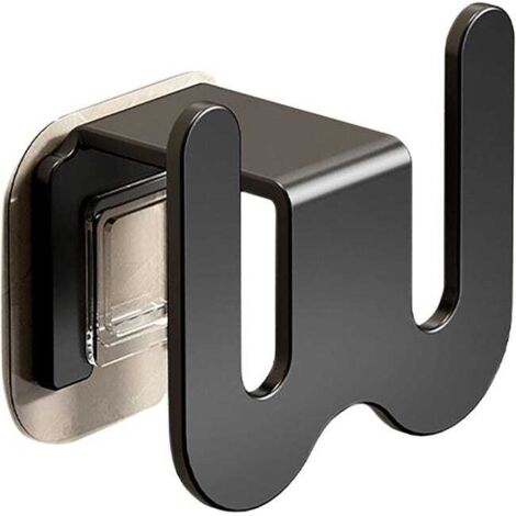 (3-teilig, schwarz) Schuhregal aus Aluminium ohne Löcher, sorgt für Ordnung im Zimmer, geeignet für Schlafzimmer und Badezimmer. (1/4)