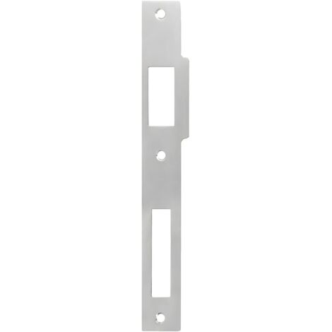 Stück Schließblech aus Edelstahl, flaches Schließblech aus Edelstahl für Türgriffe, Riegelschlösser, elektrische Sicherheitsplatten (Silber) (1/5)