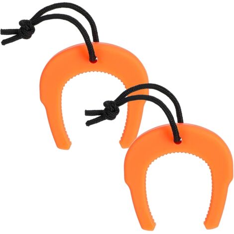 Set mit 2 Notfall-Türstoppern mit Nylonschnur für Ersthelfer, Sicherheitsgriffverriegelung (orange) (1/5)