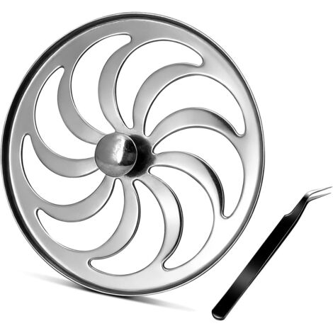 Tamis de douche pour écoulement de douche TECE Drainline - Filtre à cheveux pour TECE 660005 - En acier inoxydable - Avec clip de nettoyage des cheveux - Passoire de douche pour l'épilation (1/5)