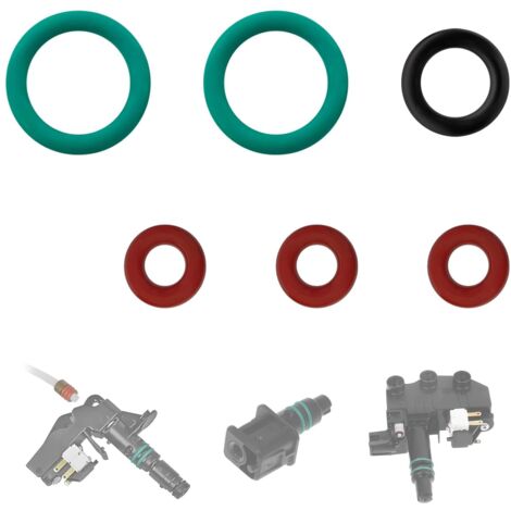O-Rings for Delonghi Rivalia - Silicone Sealing Gasket, Spare Parts Coffee Machines for Milk Frother Compatible with Magnifica, Primadonna, Dinamica, ECAM ESAM Series (6 PCS) (1/5)