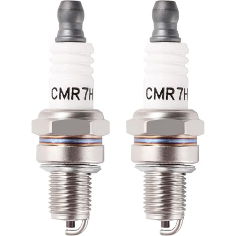 2 x CMR7H Spark Plugs Trimmer Spark Plug Solid Terminal Replace CM5H / CMR5H / CMR6H / CMR7H for 3066, 965/RZ7C/RZ7CT10, TR14C/TR14S, 4194, AC7R (1/5)