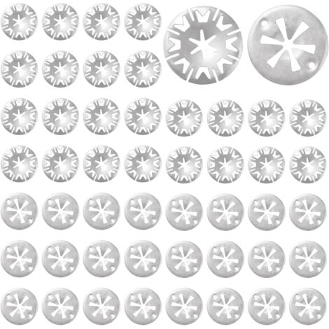 50pcs 2 Styles 30mm Heat Shield Clips, Clamp Washers, Exhaust Heat Shield Clip, for Most Cars (1/5)
