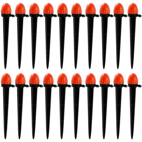 20 Pieces 8-Hole Micro Drip Sprinkler, 360 Degree Dripper Atomizer Irrigation Equipment, Adjustable Drop Irrigation Nozzle Plants Garden, for 4mm/7mm Tube (1/5)