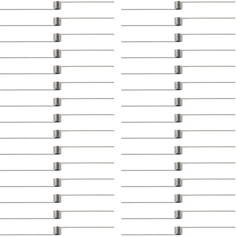 30 Pieces 0.5 x 5 mm 180° Torsion Springs, Stainless Steel Torsion Springs, V-Shaped Spring Angle for Woodworking, DIY, Furniture, Repair Project (1/5)