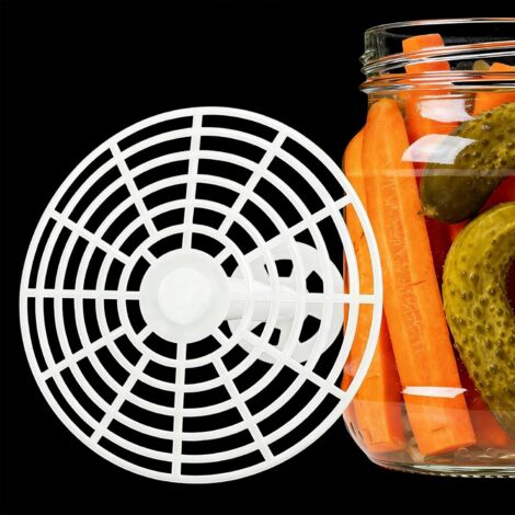 Poids de fermentation pour bocaux de fermentation - Poids de fermentation pour bocaux de fermentation - Diamètre : 15 cm - Couvercle de fermentation universel - Poids de fermentation pour 2,5-4 kg (1/5)