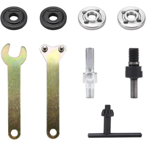 11 Pieces M6/10 Angle Grinder Connecting Rod Chuck Drill Adapter Chain Saw Chuck Adapter for Metal Cutting Tile Grinding (1/5)