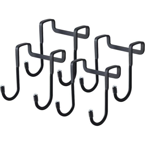 4 Pièces Crochet de Porte, Reversible Crochets, Patère pour Porte, Crochet de Porte Sans Percage, Porte Manteau Pour Porte à Suspendre pour Portes Tiroirs Placards Bains Cuisine