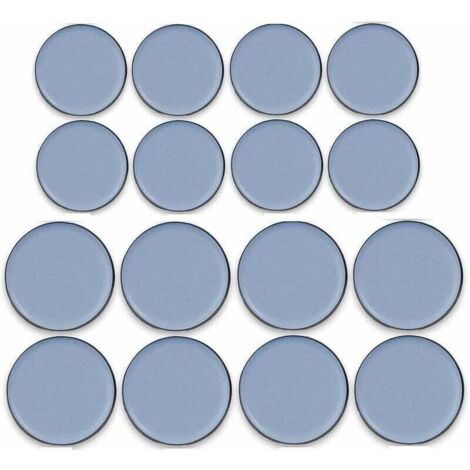 16 Pièces Patins de meubles en Téflon adhésif Glisseur en Teflon Patins en Téflon pour Meubles Patins Autocollants en Téflon, 25MM X 25MM, 30MM X 30MM