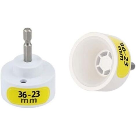 Embout pour machine de capsulage – Tête de capsulage de bouteilles électrique – Adaptateur de perceuse à sceller pour machine à capsuler les bouteilles électriques 6,35 mm (23–36 mm)