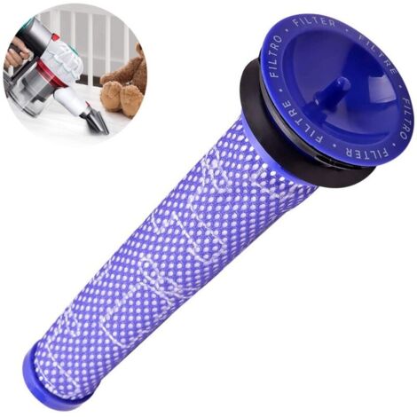 Filtres en bâton lavable compatible pour aspirateur Dyson DC58 DC59 DC61 DC62 DC74 V6 V7 V8