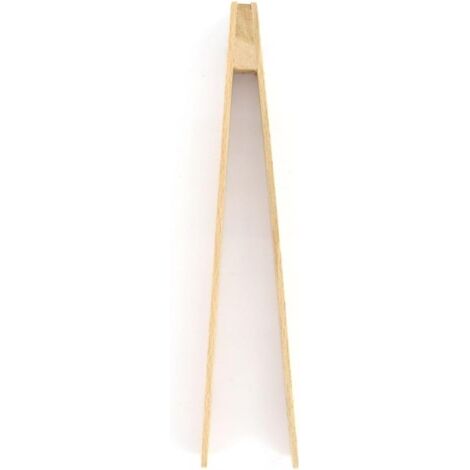 Pince de cuisine en bois, pince à cornichons, pince alimentaire, pince en bois, pince à toasts, Bois, 25 cm, Brun (1/3)