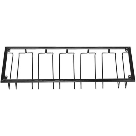 Range Verre Suspendu, Support pour verre à vin en métal avec 6 rangées de support pour verres à vin verres à vin pour famille, restaurant, hôtel, bar