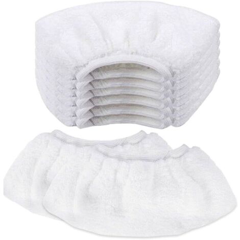 8 PCS Nettoyage à la Vapeur en Microfibre Lingette Balai Vapeur karcher Bonnette Microfibre Chiffon pour Buse à Main Universel Serpillière Remplacement pour Nettoyeur Vapeur SC1 SC2 SC3 SC4 SC5