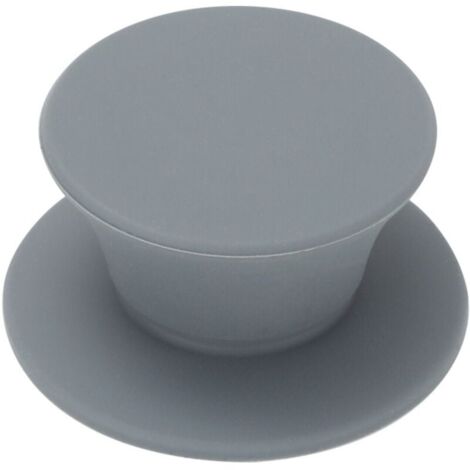 Poignée de Remplacement pour Couvercle en Verre poignée de Casserole Robuste Bouton de Couvercle Couvercle de Casserole Knauf Poignée Univers siliconée Echange 2 x Couleur gris