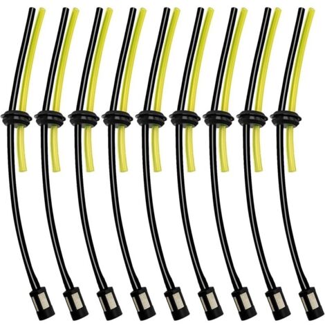 9 Ensembles Universel Filtre à Essence Kit, Tuyaux de Carburant Universels, Durite Essence Debroussailleuse en Caoutchouc, pour Coupe-Herbe, Débroussailleuse, Tronconneuse Taille Haie