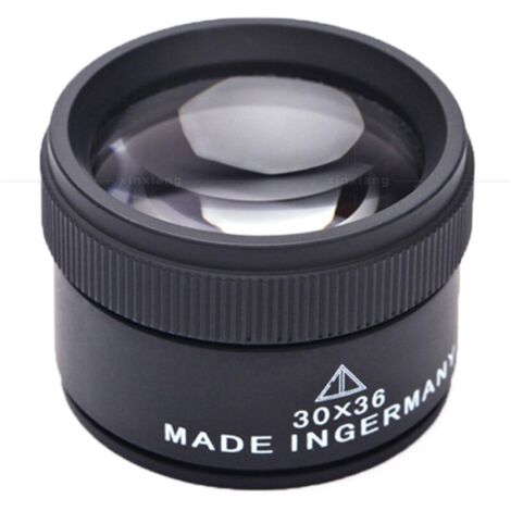 30X Loupe de Bijoux,Métal Portable Grossissement Optique,Loupe de Poche pour Pièces de Monnaie Timbres Bijoux Montre
