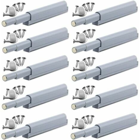 Appuyez pour ouvrir magnétique loquets Fermetures magnétiques push-open ouvre et ferme la porte avec une simple pression (10 pièces)