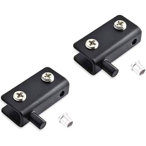Charnières pivotantes pour porte en verre en acier inoxydable 2 pièces (40x20x10mm)