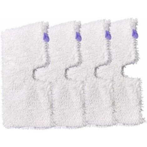 Lot de 4 tampons de nettoyage de rechange en microfibre pour balais vapeur Shark S3500, S3550, S3901, S3601 et S3501