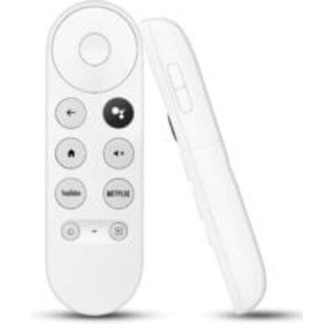G9N9N Télécommande Vocale Bluetooth - Remplacement pour Google Chromecast TV 4K Snow/Google TV, Compatible avec Chromecast 4K HDR Streamer, Boutons Netflix & Youtube Intégrés