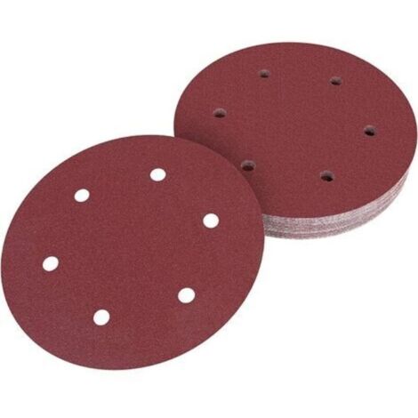 225mm Disque de Ponçage, 30 Pcs Disque a Poncer, 6 trous Disque Ponceuse Girafe, Papier Abrasif pour Ponceuse à Sec Ponceuse Girafe