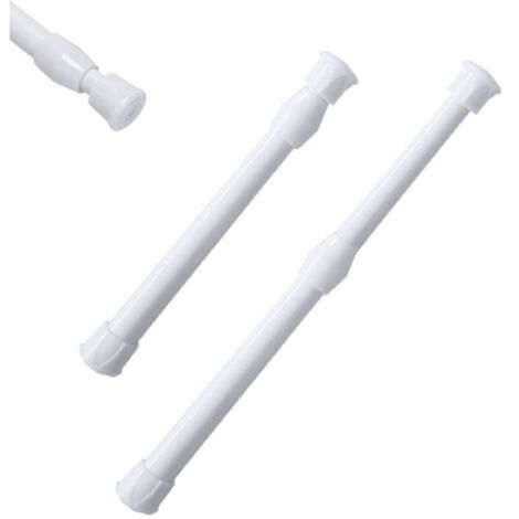 Barre de tension télescopique extensible pour rideaux, facile à installer - idéale pour douche, baignoire ou armoire (30-50cm)
