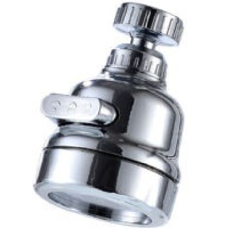 Aérateur de robinet de cuisine pivotant à 360° – Aérateur universel, compatible avec 3 modes de débit, anti-éclaboussures et économe en eau, filtre à eau, robinet de cuisine et de salle de bain (3 mod