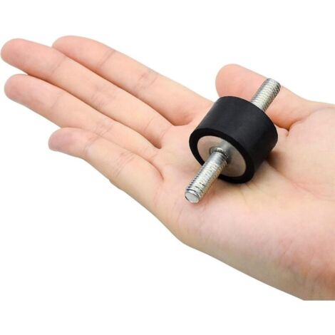 Demason Lot De 4 Supports D'Isolation Anti-Vibration En Caoutchouc M8 30x20 Mm - Amortisseurs Pour Voiture, Bateau, Compresseur D'Air