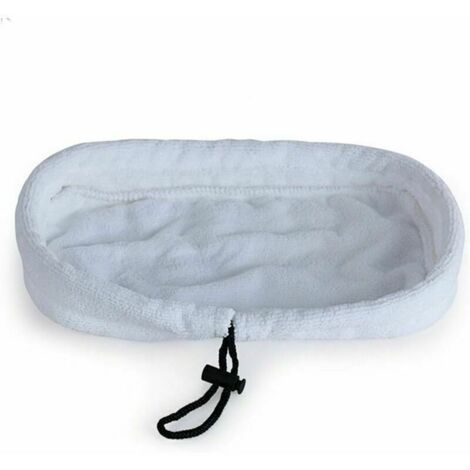 Lot de 5pcs de rechange universels lavables en microfibre pour balai à vapeur, 27 x 16 cm (blanc)
