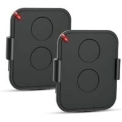 Lot de 2 Telecommande Portail, 433,92 MHz Télécommande Porte de Garage, Compatible avec ON2E, ON4E, ON1E Rolling Code, 2 Canaux