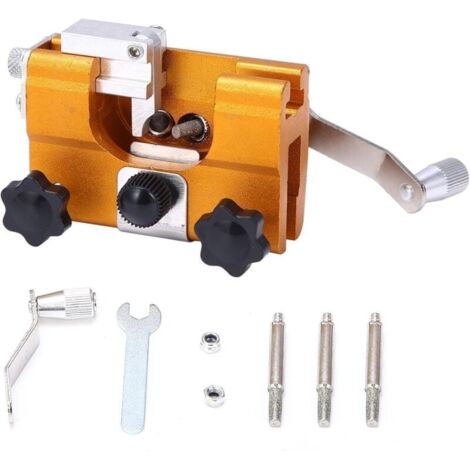 Kit d'affûtage de tronçonneuse, portable mini affûteur manuel, outils d'affûtage pour tous les types de tronçonneuses électriques ( orange)