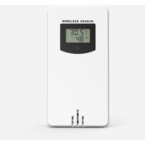 Capteur extérieur de la station météo 3378QX, affichage de la température extérieure et de l'humidité, distance de transmission maximale de 60 mètres, pour surveiller la température extérieure sur le