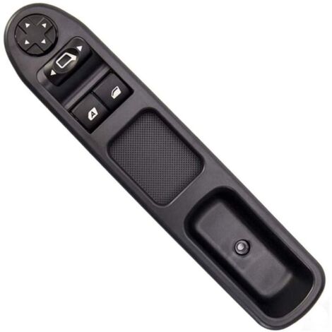 Levé Vitre Avant Gauche Drive CÔTÉ Vitre Électrique Interrupteur Principal 6554.QC, Interrupteur de Lève-Vitre Compatible pour Peugeot 207