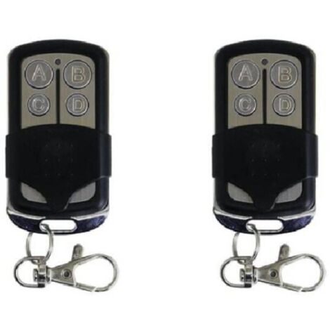Lot de 2 télécommandes universelles 433,92 MHz 4 canaux pour copieur