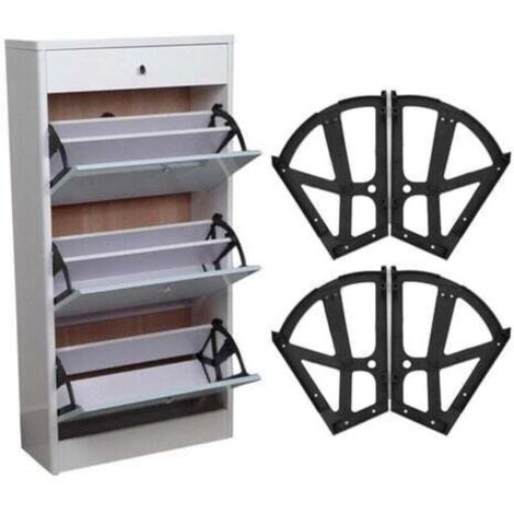 Pièces Chaussures charnières Tiroir Cabinet Charnières En Raccords De Remplacement pour Cuisine Salon Armoire De Rangement Chaussures