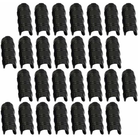 30pcs 32mm Serre Clips,Pinces à Tuyau pour la Fixation des Housses au Jardin Serres,des Films,des Plantes,