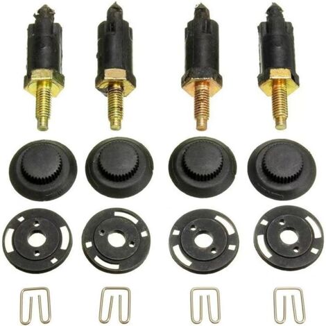4 Set Kit de Fixations Couvre Moteur 2.0 HDI Compatible avec Citro毛n Berlingo C4 C5 Xantia Xsara et Peugeot 206 306 307 406 607 806 Expert OEM 0137F6 13711 Clips + Boulons