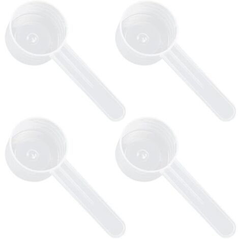 4 Cuillères Graduées Transparentes. Cuillère Doseuse en Plastique pour 10 g De Poudre Solide Ou 20 ML De Liquide,Cuillere Doseuse Cafe Cuillere Doseur Cuillère Mesure