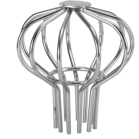 Filtre de Garde Ballon Gouttière Garde Gouttière Acier Inoxydable Sortie Tuyau Descente Garde Feuille Drain Sol pour Toit Balcon Cour Jardin(Tube 50)
