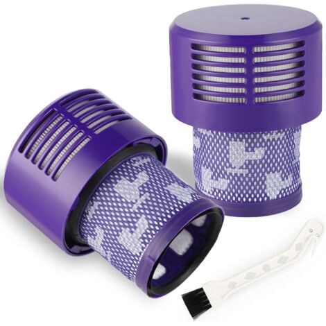 Lot de 2 filtres lavables pour Dyson V10 SV12, compatibles Cyclone V10 Absolute, Animal, Motorhead, Total Clean – Remplace 969082-01 – Non compatible V10 Slim