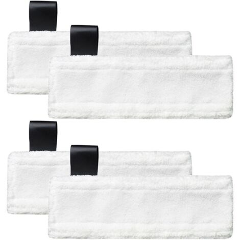 Chiffons microfibres de rechange pour nettoyeurs vapeur Kärcher Easy Fix SC2, SC3, SC4, SC5 (pack de 4)