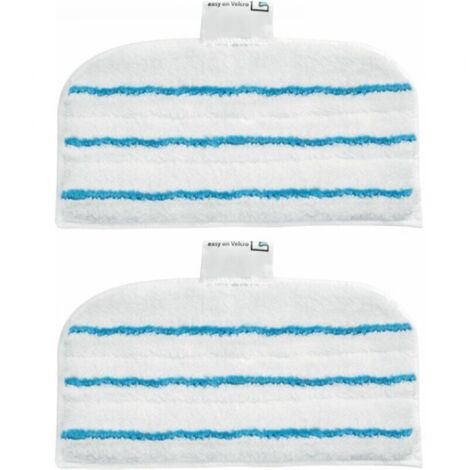 2 Patins En Microfibre Rectangulaires Pour Balai Vapeur (1/5)