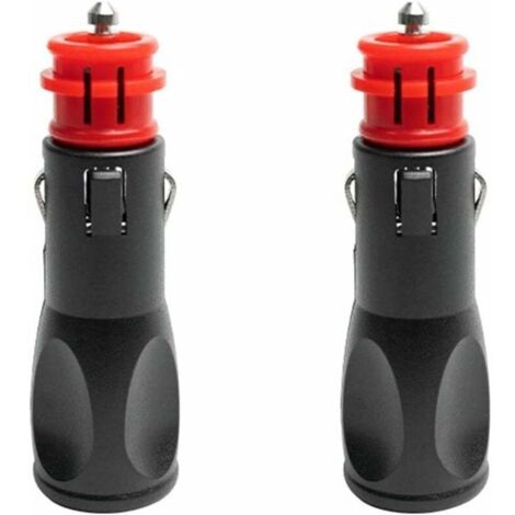Prise allume cigare male,Adaptateur male allume cigare,Prise Fiche Male Allume Cigare,Fiches pour adaptateurs d'allume-cigare européens 12V - 2PC