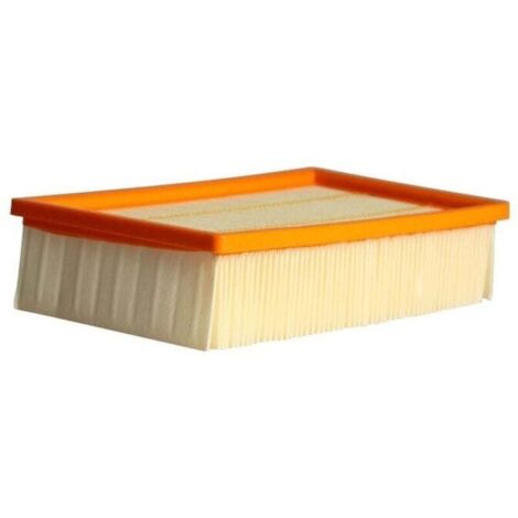 Lot de 2 filtres plissés plats pour modèles Kärcher d’origines : NT 25/1 Ap, NT 35/1, NT 35/1, NT 45/1, NT 55/1, NT 361, NT 561, NT611 Tact, Te, M, Eco remplace le modèle d’origine 6.904-367.0